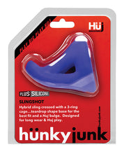 Load image into Gallery viewer, Hunkyjunk Slingshot 3-ring Teardrop Cobalt
