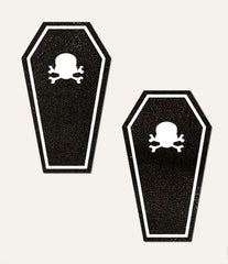 Pastease Coffin With Glow In The Dark Breast Pasties