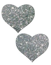Load image into Gallery viewer, Pastease Hearts Silver Glitter
