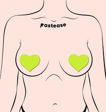 Load image into Gallery viewer, Pastease Hearts Glow In The Dark Neon Yellow
