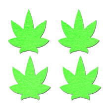 Load image into Gallery viewer, Pastease Small Glow In The Pot Leaf Nipple
