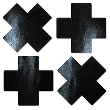 Load image into Gallery viewer, Pastease Petite Plus X Faux Latex Black Crosses
