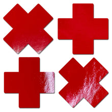 Load image into Gallery viewer, Pastease Petite Plus X Faux Latex Red Crosses
