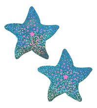 Load image into Gallery viewer, Pastease Twinkling Aqua &amp; Pink Starfish
