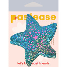 Load image into Gallery viewer, Pastease Twinkling Aqua &amp; Pink Starfish
