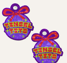 Load image into Gallery viewer, Pastease Tinsel Holiday Ornament On Disco Glitter/pur
