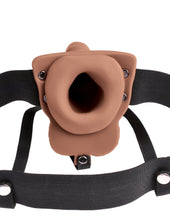 Load image into Gallery viewer, Fetish Fantasy 6 In Hollow Rechargeable Strap-on Tan
