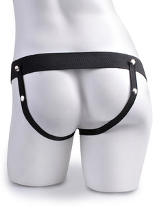 Fetish Fantasy 7.5 In Hollow Squirting Strap-on W/ Balls Tan