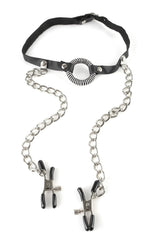 Fetish Fantasy O-ring Gag Nipple Clamps