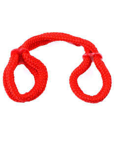 Fetish Fantasy Silk Rope Love Cuffs Red