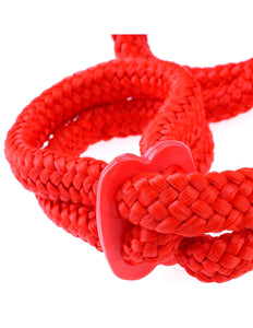 Fetish Fantasy Silk Rope Love Cuffs Red