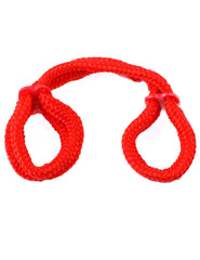 Fetish Fantasy Silk Rope Love Cuffs Red