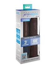 Load image into Gallery viewer, Fantasy X-tensions Elite 9in Sleeve W/ Vibrating Plug Brown
