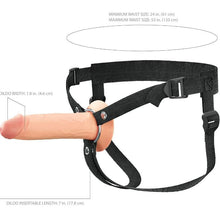 Load image into Gallery viewer, Fantasy X-tensions Elite 7in Silicone Hollow Strap-on Dual Density - Light
