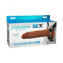 Load image into Gallery viewer, Fantasy X-tensions Elite 7in Silicone Hollow Strap-on Dual Density - Brown
