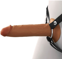 Load image into Gallery viewer, Fantasy X-tensions Elite 7in Silicone Hollow Strap-on Dual Density - Brown
