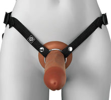 Load image into Gallery viewer, Fantasy X-tensions Elite 8in Silicone Hollow Strap-on Dual Density - Brown
