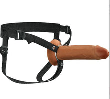 Load image into Gallery viewer, Fantasy X-tensions Elite 8in Silicone Hollow Strap-on Dual Density - Brown
