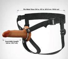 Load image into Gallery viewer, Fantasy X-tensions Elite 5in Hollow Strap-on Brown

