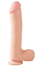 Basix Rubber Works 10in Dong W/suction Cup Flesh