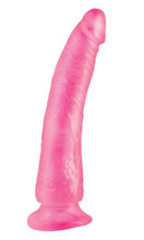 Load image into Gallery viewer, Basix Rubber Works 7in Pink Slim Dong W/ Suction Cup
