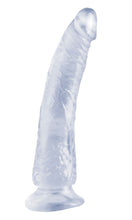 Load image into Gallery viewer, Basix Rubber Works Slim Dong 7in Clear W/ Suction Cup
