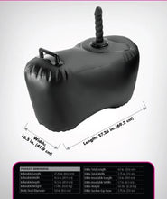 Load image into Gallery viewer, Fetish Fantasy S/ Body Dock Inflatable Love Seat Blk
