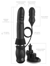 Load image into Gallery viewer, Fetish Fantasy Ultimate Silicone Thruster - Black
