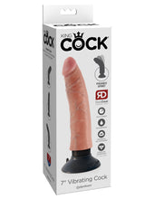 Load image into Gallery viewer, King Cock 7 In Cock Flesh Vibrating
