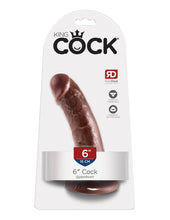 Load image into Gallery viewer, King Cock 6 In Cock Brown
