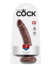 Load image into Gallery viewer, King Cock 7 In Cock Brown
