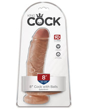 Load image into Gallery viewer, King Cock 8 In Cock W/balls Tan
