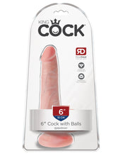 Load image into Gallery viewer, King Cock 6 In Cock W/balls Light
