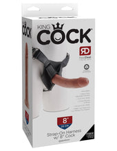 Load image into Gallery viewer, King Cock Strap On Harness W/ 8 In Cock Tan
