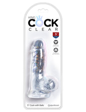 Load image into Gallery viewer, King Cock Clear 5 In Cock W/ Balls
