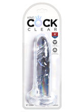 Load image into Gallery viewer, King Cock Clear 6 In Cock W/o Balls
