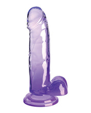Load image into Gallery viewer, King Cock Clear 7in W/ Balls Purple
