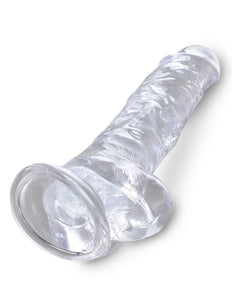 King Cock Clear 8 In Cock W/ Balls
