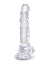 Load image into Gallery viewer, King Cock Clear 8 In Cock W/ Balls
