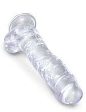 Load image into Gallery viewer, King Cock Clear 8 In Cock W/ Balls
