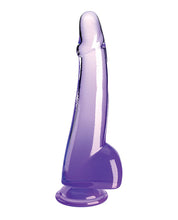 Load image into Gallery viewer, King Cock Clear 10in W/ Balls Purple
