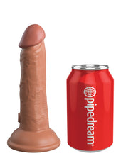 Load image into Gallery viewer, King Cock Elite 6 In Vibrating Dual Density Tan

