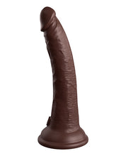Load image into Gallery viewer, King Cock Elite 7 In Vibrating Dual Density Brown
