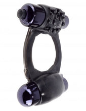 Load image into Gallery viewer, Fantasy C Ringz Duo Vibrating Super Ring Black
