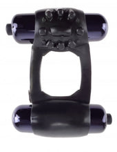 Load image into Gallery viewer, Fantasy C Ringz Duo Vibrating Super Ring Black

