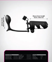 Load image into Gallery viewer, Fantasy C Ringz Vibrating Cock Blocker Ass-gasm Plug Blk
