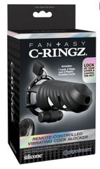 Fantasy C Ringz Vibrating Cock Blocker Blk
