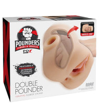 Load image into Gallery viewer, Pdx Plus Double Pounder Vibrating Squeeze Stroker Light
