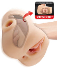 Load image into Gallery viewer, Pdx Plus Double Pounder Vibrating Squeeze Stroker Light
