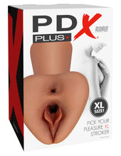 Load image into Gallery viewer, Pdx Plus Pick Your Pleasure Stroker Xl Brown
